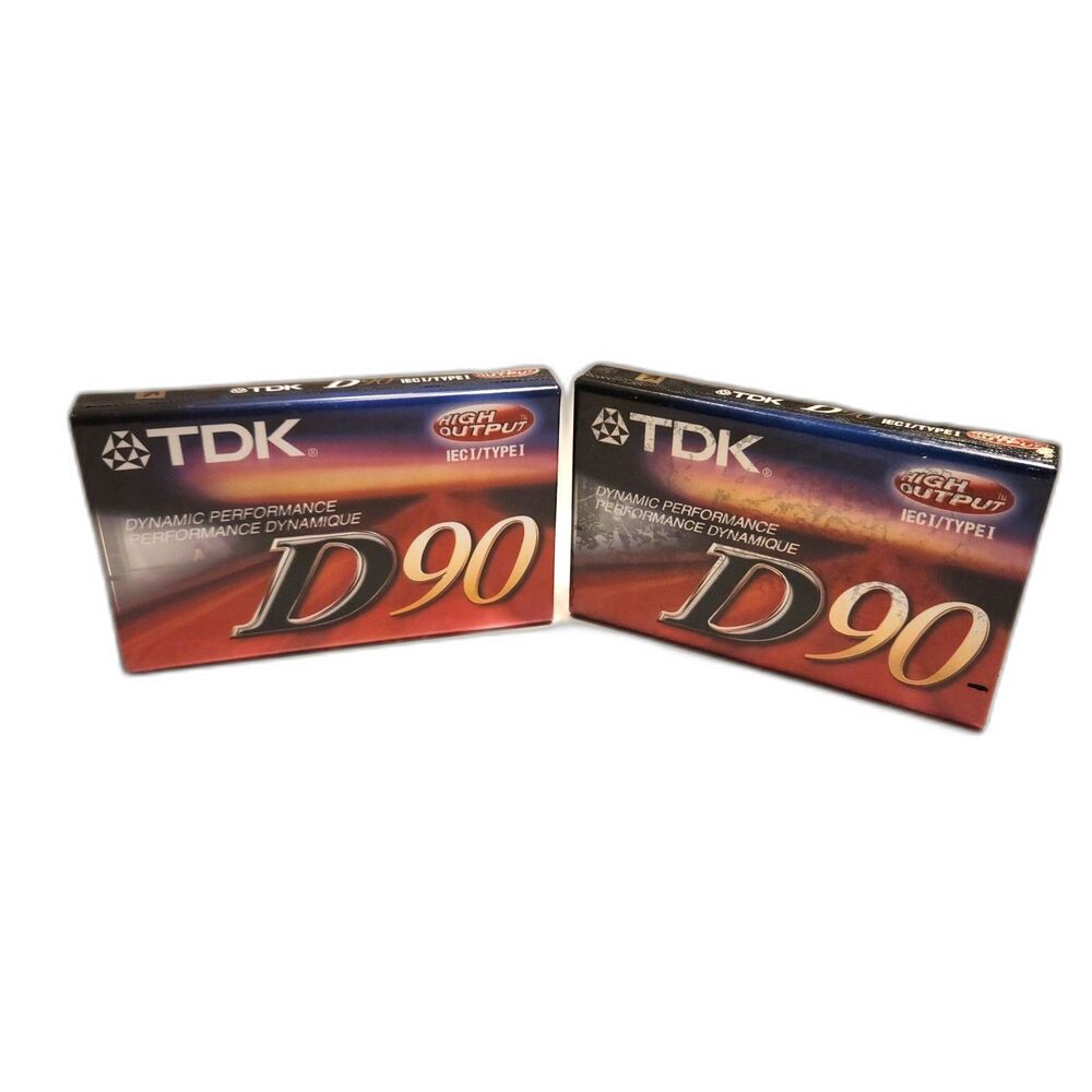 TDK D90 High Output Dynamic Performance Lot of 2 NEW